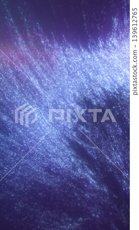 Blue swirling particle vortex with a dark center, forming a cosmic tunnel and glowing nebula-like abstract background 139612765