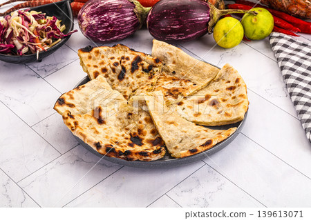 Indian stuffed potato bread Paratha Indian stuffed potato bread Paratha 139613071
