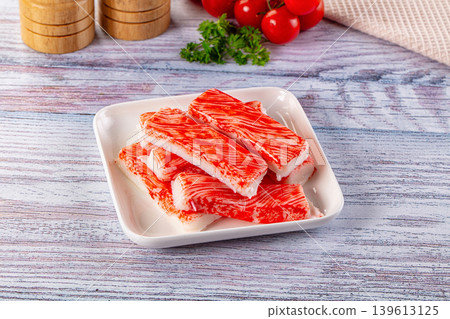 Crab stick surimi fish meat 139613125