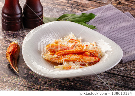 Natural fresh crab meat for salad Natural fresh crab meat for salad 139613154