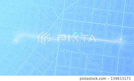 Path from point to intended goal, destinations, signs. roads throughout map. Navigation mapping technology for obtaining data on distance. location tracks dashboard. Vector, illustration. Path from point to intended goal, destinations, signs. roads throughout map. Navigation mapping technology for obtaining data on distance. location tracks dashboard. Vector, illustration. 139613171