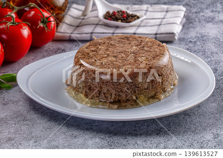 Russian traditional Holidets with chicken Russian traditional Holidets with chicken 139613527