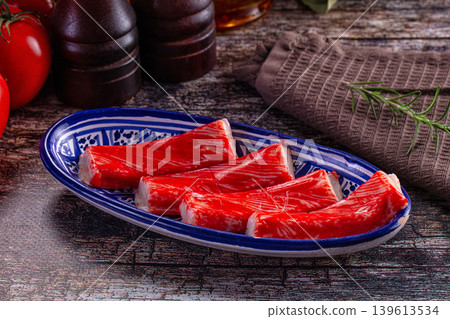 Red crab stick surimi snack 139613534