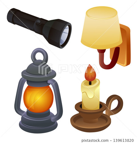 lighting tools traditional and electric set lighting tools traditional and electric set 139613820