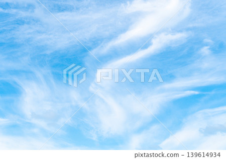 Clear Blue Sky Photo, White Clouds Background, Natural Azure Sky Surface Clear Blue Sky Photo, White Clouds Background, Natural Azure Sky Surface 139614934