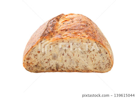 Whole grain homemade bread. Rustic traditional bakery. Healthy menu. 139615044