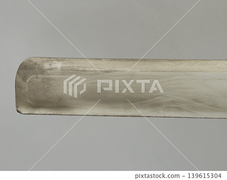 Horizontal Close Up Of Dusty Ceiling Fan Blade Horizontal Close Up Of Dusty Ceiling Fan Blade 139615304