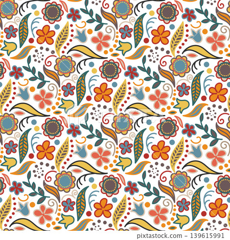 floral seamless pattern ornate floral seamless pattern ornate 139615991