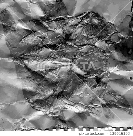 Grayscale Crumpled Paper Background Texture Grayscale Crumpled Paper Background Texture 139616393