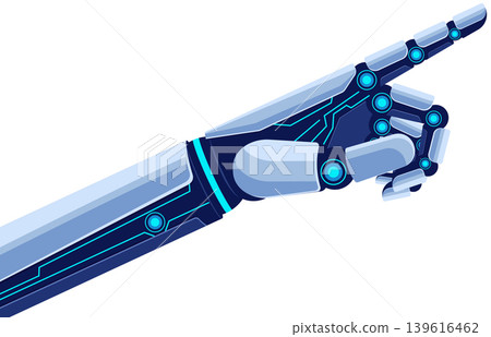 Stylized Robotic Hand Pointing Stylized Robotic Hand Pointing 139616462