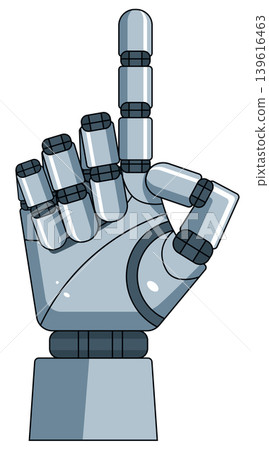 Stylized Robotic Hand Pointing Stylized Robotic Hand Pointing 139616463