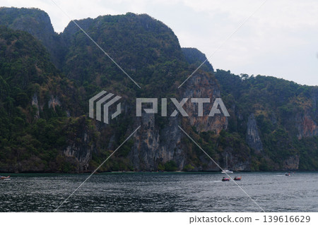 Phi Phi Island in Thailand, islands in the ocean 139616629