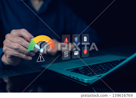 Risk Assessment Dashboard and Security Monitoring Concept 139616769