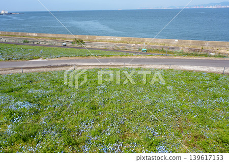 Park where the sea can be seen Park where the sea can be seen 139617153
