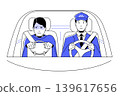 Taxi Ride Anxiety - Colorful Flat Design Illustration 139617656