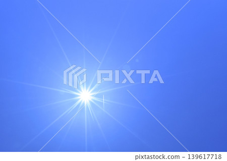Blue sky and contrails - Free space image Blue sky and contrails - Free space image 139617718