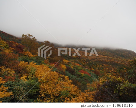 Mount Kurikoma in early October (Ichinoseki City, Iwate Prefecture; Kurihara City, Miyagi Prefecture; Higashinaruse Village, Akita Prefecture) 139618110