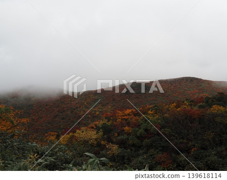 10月上旬的栗駒山（岩手縣一關市、宮城縣栗原市、秋田縣東成瀨村） 139618114