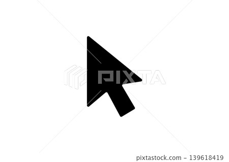 Computer Cursor Icon Pointing Diagonally Minimal Arrow Pointer Graphic Computer Cursor Icon Pointing Diagonally Minimal Arrow Pointer Graphic 139618419