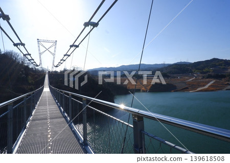 Japan's longest suspension bridge: GODA BRIDGE Japan's longest suspension bridge: GODA BRIDGE 139618508