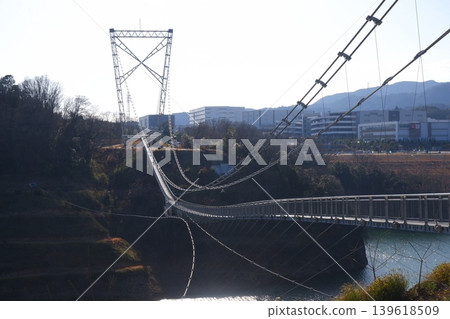 Japan's longest suspension bridge: GODA BRIDGE Japan's longest suspension bridge: GODA BRIDGE 139618509