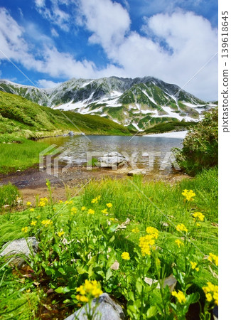 The breathtaking summer scenery of the Tateyama Alpine Mountains 139618645