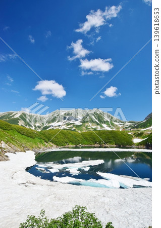 The breathtaking summer scenery of the Tateyama Alpine Mountains 139618653