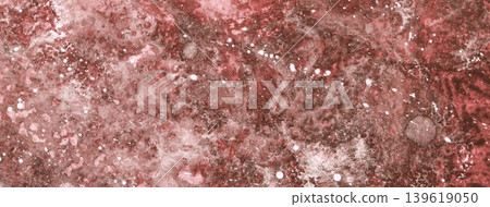 Abstract wine watercolor texture background with white paint splashes and stains. Maroon art surface, macro Abstract wine watercolor texture background with white paint splashes and stains. Maroon art surface, macro 139619050