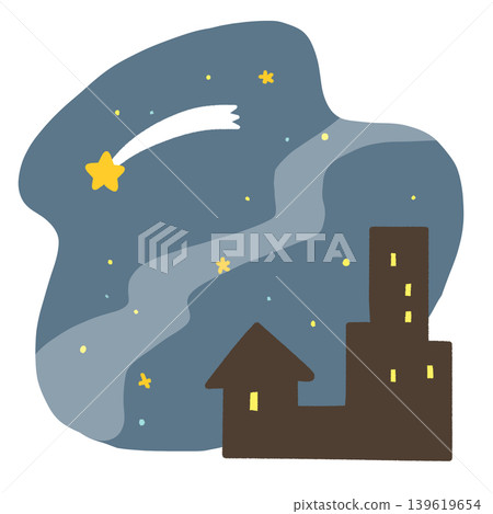 A night when you can see shooting stars and the Milky Way 139619654