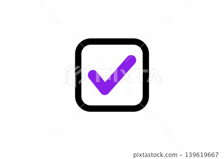Checkmark Icon Inside Rounded Checkbox Symbolizing Approval, Success And Confirmation Checkmark Icon Inside Rounded Checkbox Symbolizing Approval, Success And Confirmation 139619667