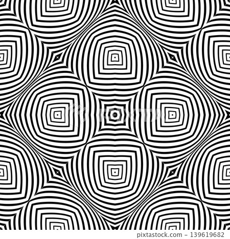Abstract Seamless Geometric Convex Pattern. 3D Illusion. 139619682