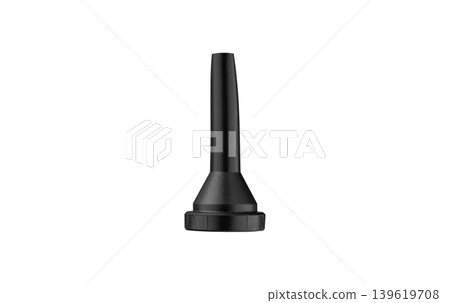 Replacement brush for portable handheld vacuum cleaner. Industrial plastic attachment on a white background. Replacement brush for portable handheld vacuum cleaner. Industrial plastic attachment on a white background. 139619708