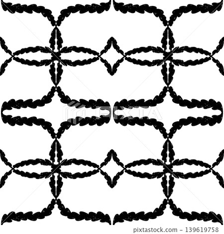 seamless pattern with hand drawn ornament seamless pattern with hand drawn ornament 139619758
