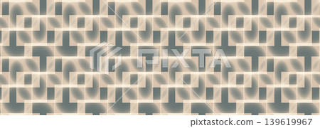 Beige pattern with layered square forms and blurred oval gradients forming an elegant retro decorative abstract background for wallpaper and textile design Beige pattern with layered square forms and blurred oval gradients forming an elegant retro decorative abstract background for wallpaper and textile design 139619967