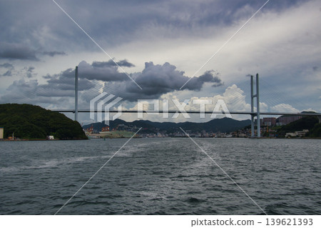 從船上看到的女神橋,長崎 從船上看到的女神橋,長崎 139621393