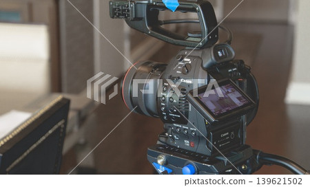video camera in hand 139621502