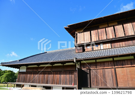 The inside of nijo jo castle, Kyoto, Japan. World Heritage Site. Major tourist attraction in Kansai region in Japan. Japan famous historic architecture. Building exterior and nature scene. The inside of nijo jo castle, Kyoto, Japan. World Heritage Site. Major tourist attraction in Kansai region in Japan. Japan famous historic architecture. Building exterior and nature scene. 139621798