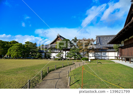 The inside of nijo jo castle, Kyoto, Japan. World Heritage Site. Major tourist attraction in Kansai region in Japan. Japan famous historic architecture. Building exterior and nature scene. The inside of nijo jo castle, Kyoto, Japan. World Heritage Site. Major tourist attraction in Kansai region in Japan. Japan famous historic architecture. Building exterior and nature scene. 139621799