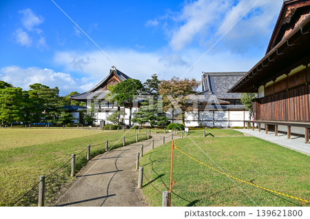 The inside of nijo jo castle, Kyoto, Japan. World Heritage Site. Major tourist attraction in Kansai region in Japan. Japan famous historic architecture. Building exterior and nature scene. The inside of nijo jo castle, Kyoto, Japan. World Heritage Site. Major tourist attraction in Kansai region in Japan. Japan famous historic architecture. Building exterior and nature scene. 139621800