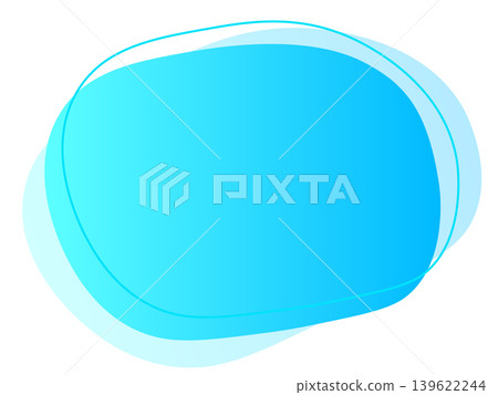 Light blue gradient fluid frame Light blue gradient fluid frame 139622244