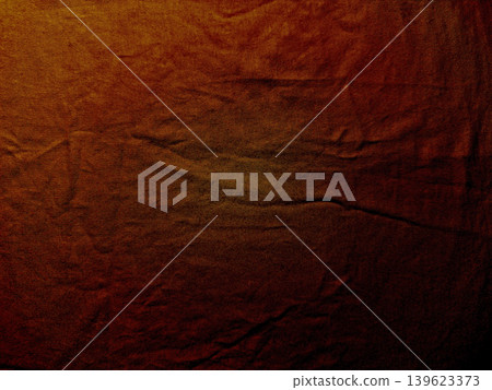crumpled orange brown fabric texture macro dramatically reveals deep folds rich warm tones intricate weave crumpled orange brown fabric texture macro dramatically reveals deep folds rich warm tones intricate weave 139623373