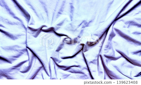 crumpled white fabric abstract texture with intricate wrinkles soft lavender folds and gentle shadows crumpled white fabric abstract texture with intricate wrinkles soft lavender folds and gentle shadows 139623408