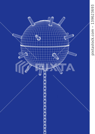 3D model of sea mine 139623693