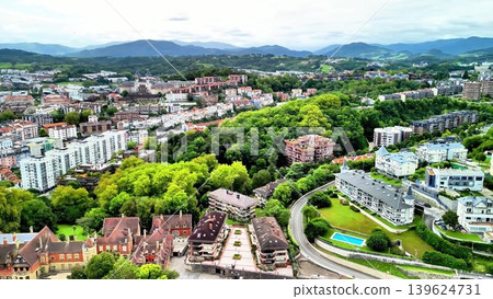 A Stunning Aerial View Showcasing a Lush Green Urban Landscape That Is Truly Captivating A Stunning Aerial View Showcasing a Lush Green Urban Landscape That Is Truly Captivating 139624731