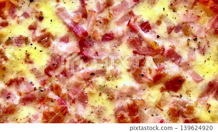 Enjoy a Delicious Savory Pizza Featuring Delectable Bacon Toppings for Every Occasion Enjoy a Delicious Savory Pizza Featuring Delectable Bacon Toppings for Every Occasion 139624920