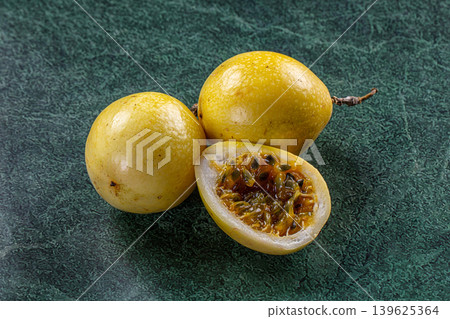 Sweet juicy tropical yellow Grinadilla 139625364
