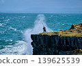 Fisherman on the sea coast. Fishing from the clifs 139625539