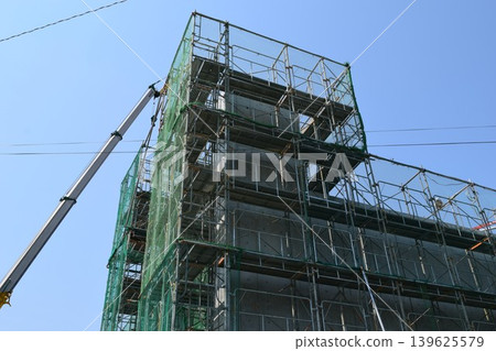 正在施工的施工現場 正在施工的施工現場 139625579