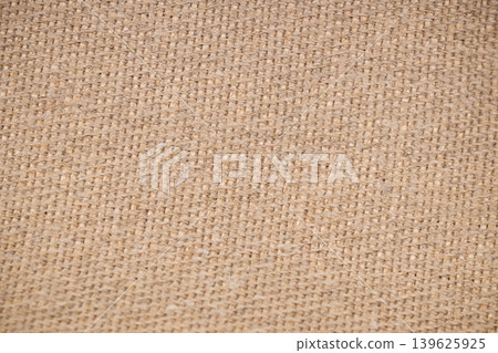 Natural Beige Burlap Texture Fabric Background 139625925