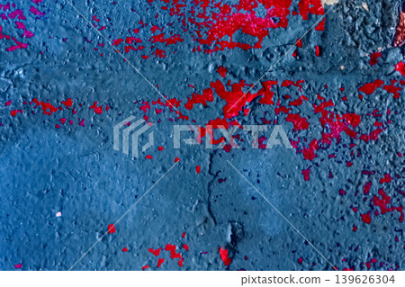 Pink purple blue color old peeling paint abstract shabby pattern worn weathered iron texture messy background steel rough metal Pink purple blue color old peeling paint abstract shabby pattern worn weathered iron texture messy background steel rough metal 139626304